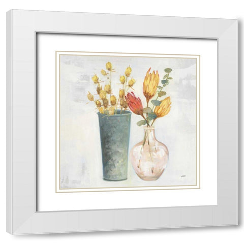 Autumn Greenhouse V White Modern Wood Framed Art Print with Double Matting by Purinton, Julia