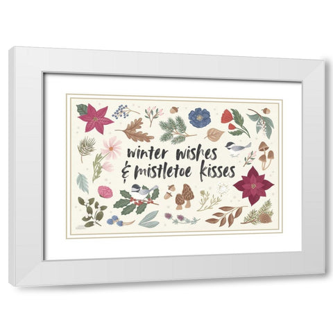 Winter Spirit I White Modern Wood Framed Art Print with Double Matting by Marshall, Laura