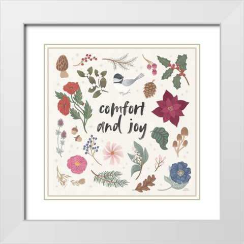 Winter Spirit II White Modern Wood Framed Art Print with Double Matting by Marshall, Laura