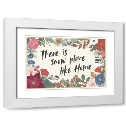 Winter Spirit IV White Modern Wood Framed Art Print with Double Matting by Marshall, Laura