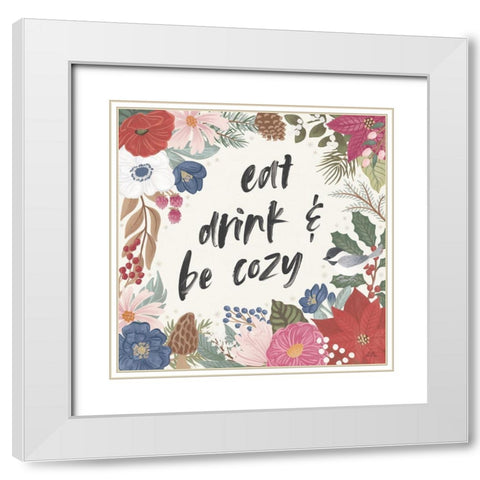 Winter Spirit V White Modern Wood Framed Art Print with Double Matting by Marshall, Laura