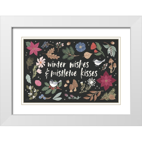Winter Spirit I Dark White Modern Wood Framed Art Print with Double Matting by Marshall, Laura