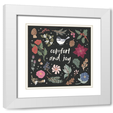 Winter Spirit II Dark White Modern Wood Framed Art Print with Double Matting by Marshall, Laura