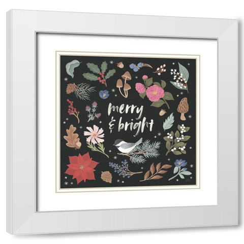 Winter Spirit III Dark White Modern Wood Framed Art Print with Double Matting by Marshall, Laura