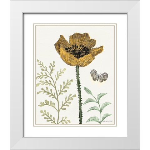 Springtime II Warm White Modern Wood Framed Art Print with Double Matting by Miller, Sara Zieve