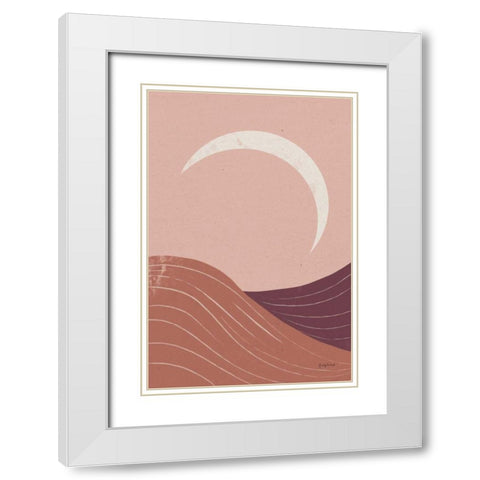 Eventide Desert Sunrise II White Modern Wood Framed Art Print with Double Matting by Thorns, Becky