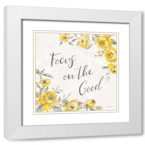 Sunny Roses V White Modern Wood Framed Art Print with Double Matting by Vassileva, Silvia