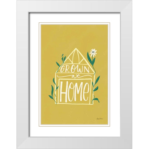 Home Grown I White Modern Wood Framed Art Print with Double Matting by Thorns, Becky
