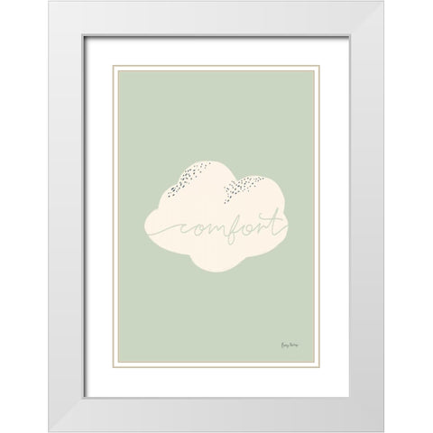 Peaceful IV White Modern Wood Framed Art Print with Double Matting by Thorns, Becky