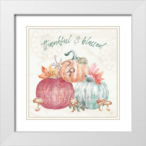 Harvest Touch VI White Modern Wood Framed Art Print with Double Matting by June, Dina
