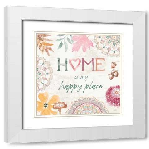 Harvest Touch VIII White Modern Wood Framed Art Print with Double Matting by June, Dina