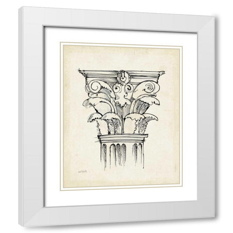 Museum Sketches VI Off White White Modern Wood Framed Art Print with Double Matting by Tavoletti, Anne