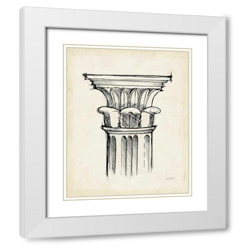 Museum Sketches VIII Off White White Modern Wood Framed Art Print with Double Matting by Tavoletti, Anne