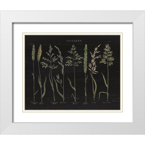 Herbal Botanical VII Black Wood White Modern Wood Framed Art Print with Double Matting by Wild Apple Portfolio