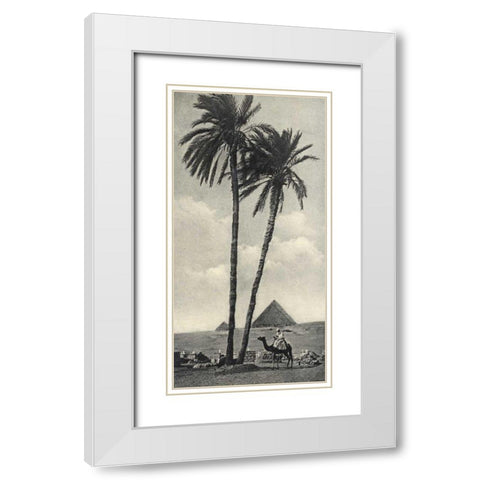 Cairo IV Crop White Modern Wood Framed Art Print with Double Matting by Wild Apple Portfolio