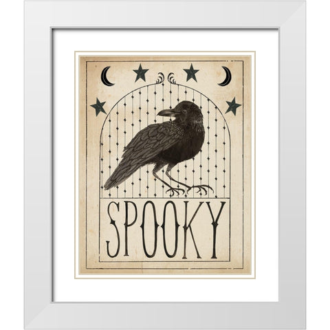 Hocus Pocus I Stars White Modern Wood Framed Art Print with Double Matting by Miller, Sara Zieve