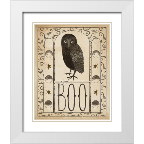 Hocus Pocus III Stars White Modern Wood Framed Art Print with Double Matting by Miller, Sara Zieve