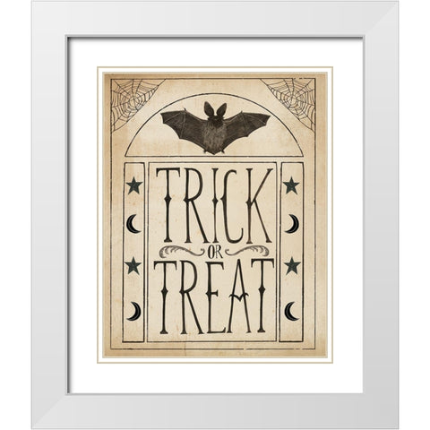 Hocus Pocus IV Stars White Modern Wood Framed Art Print with Double Matting by Miller, Sara Zieve