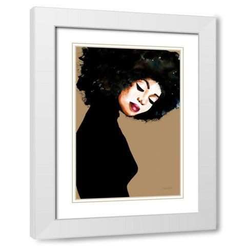 Soul v2 White Modern Wood Framed Art Print with Double Matting by Charro, Mercedes Lopez