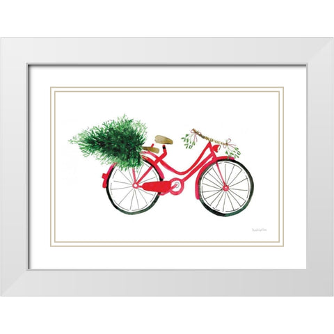 Christmas Delivery I White Modern Wood Framed Art Print with Double Matting by Charro, Mercedes Lopez