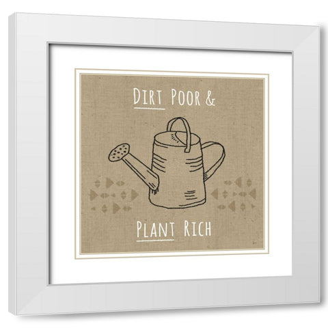 Home Grown IV White Modern Wood Framed Art Print with Double Matting by Aiken, Jess