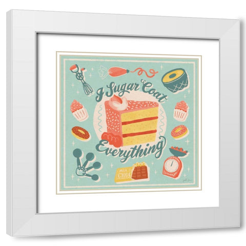 Fresh Baked II White Modern Wood Framed Art Print with Double Matting by Penner, Janelle