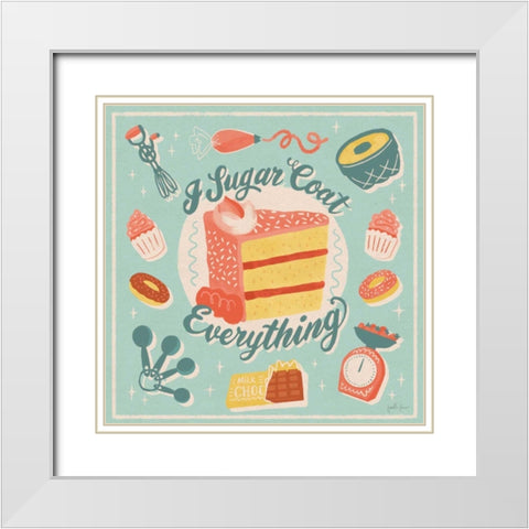 Fresh Baked II White Modern Wood Framed Art Print with Double Matting by Penner, Janelle