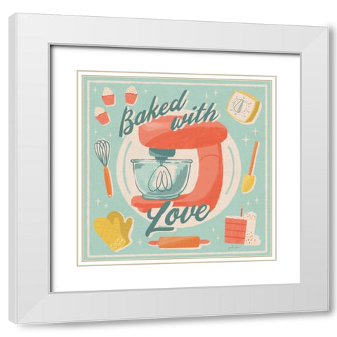 Fresh Baked III White Modern Wood Framed Art Print with Double Matting by Penner, Janelle