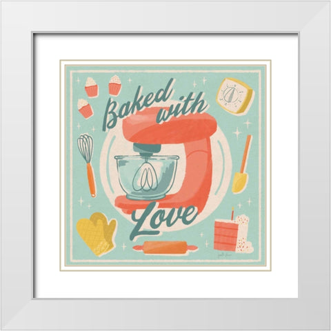 Fresh Baked III White Modern Wood Framed Art Print with Double Matting by Penner, Janelle