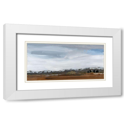 Alamosa Late March White Modern Wood Framed Art Print with Double Matting by Munger, Pamela