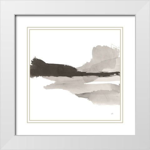 Black and White Classic I White Modern Wood Framed Art Print with Double Matting by Paschke, Chris