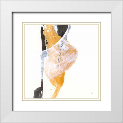 Resistance III White Modern Wood Framed Art Print with Double Matting by Paschke, Chris