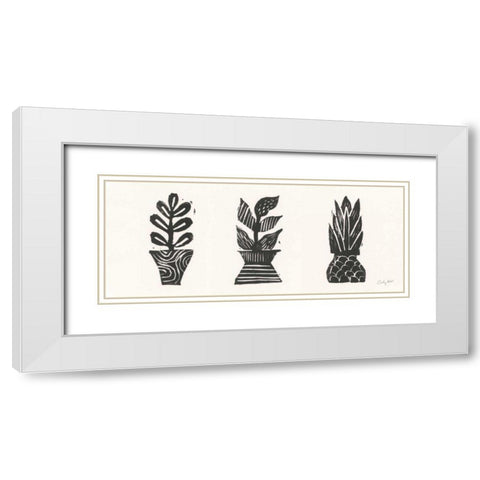 Planted II White Modern Wood Framed Art Print with Double Matting by Prahl, Courtney