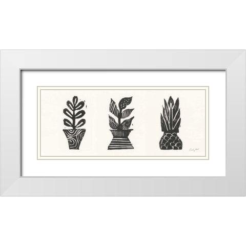 Planted II White Modern Wood Framed Art Print with Double Matting by Prahl, Courtney