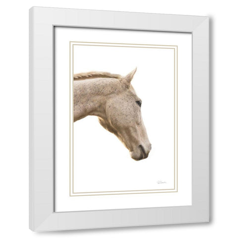 A Horse Named Lady I White Modern Wood Framed Art Print with Double Matting by Schlabach, Sue