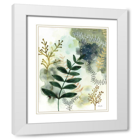 Woodland Walk V White Modern Wood Framed Art Print with Double Matting by Horn, Laura