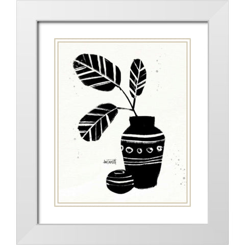 Botanical Sketches VIII White Modern Wood Framed Art Print with Double Matting by Tavoletti, Anne