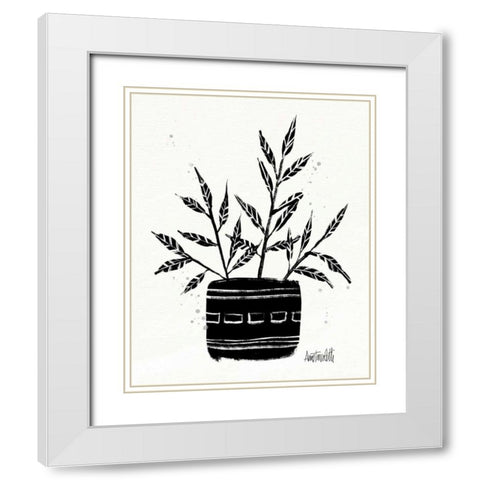 Botanical Sketches IX White Modern Wood Framed Art Print with Double Matting by Tavoletti, Anne