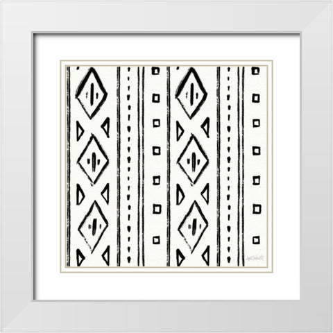 Botanical Sketches Pattern IIA White Modern Wood Framed Art Print with Double Matting by Tavoletti, Anne