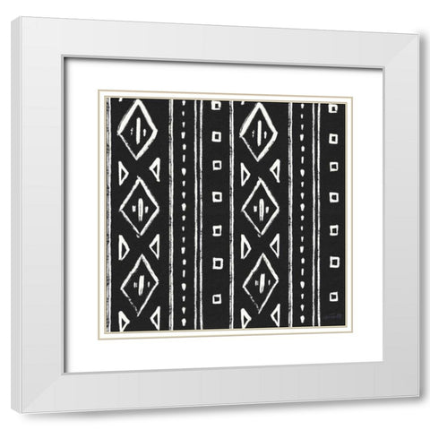 Botanical Sketches Pattern IIB White Modern Wood Framed Art Print with Double Matting by Tavoletti, Anne