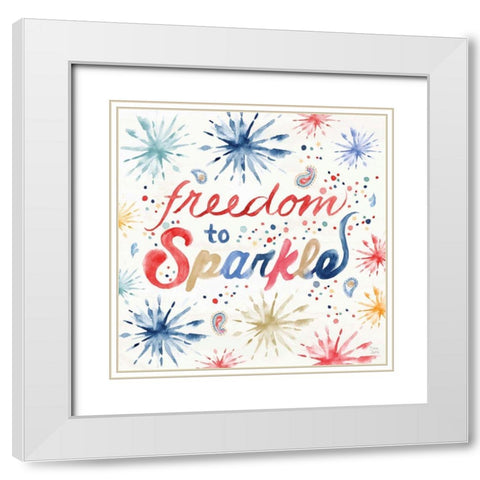 Oh My Stars VIII White Modern Wood Framed Art Print with Double Matting by June, Dina