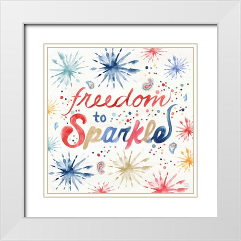 Oh My Stars VIII White Modern Wood Framed Art Print with Double Matting by June, Dina