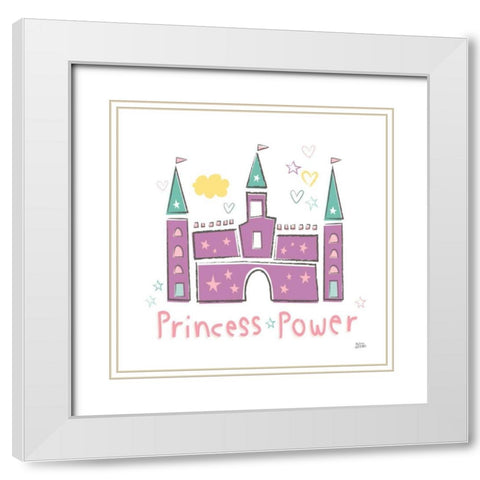 Rainbow Dream VIII White Modern Wood Framed Art Print with Double Matting by Averinos, Melissa