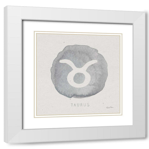 Mystic Zodiac II White Modern Wood Framed Art Print with Double Matting by Zaman, Farida