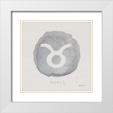 Mystic Zodiac II White Modern Wood Framed Art Print with Double Matting by Zaman, Farida
