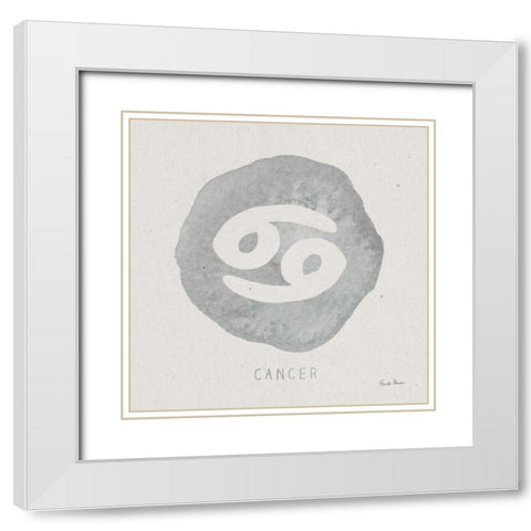 Mystic Zodiac IV White Modern Wood Framed Art Print with Double Matting by Zaman, Farida