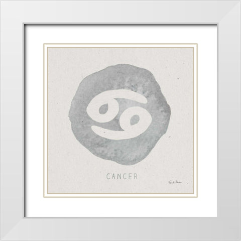 Mystic Zodiac IV White Modern Wood Framed Art Print with Double Matting by Zaman, Farida