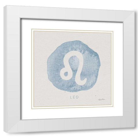 Mystic Zodiac V White Modern Wood Framed Art Print with Double Matting by Zaman, Farida