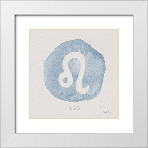 Mystic Zodiac V White Modern Wood Framed Art Print with Double Matting by Zaman, Farida