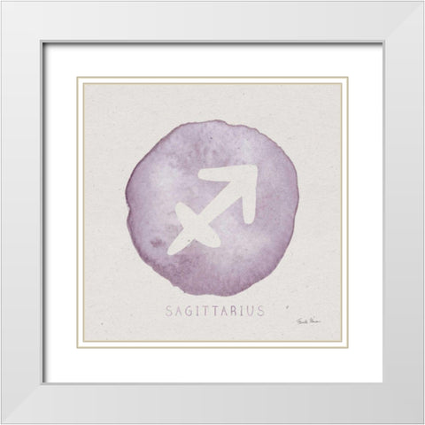 Mystic Zodiac IX White Modern Wood Framed Art Print with Double Matting by Zaman, Farida